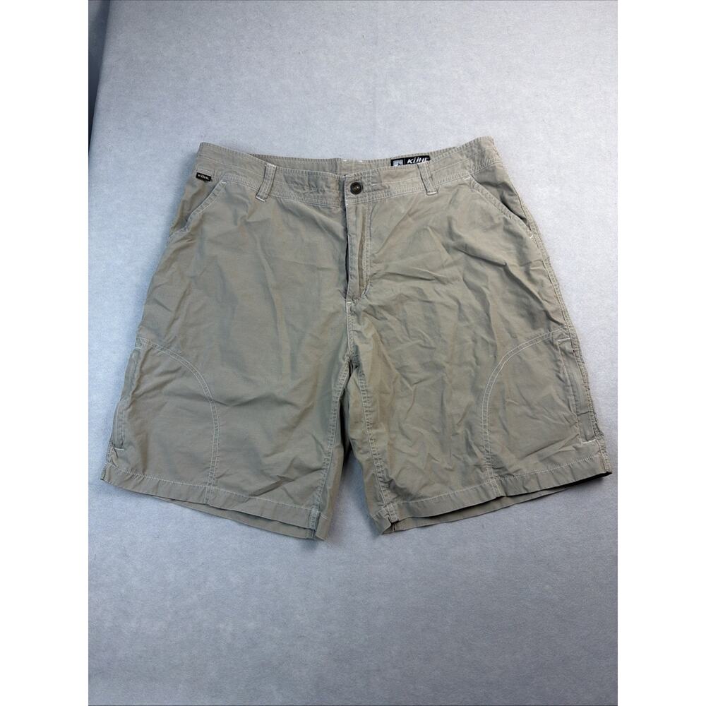 Kuhl Cargo Shorts Men’s 38 Vintage Patina Dye Brown Khaki shorts hiking climbing